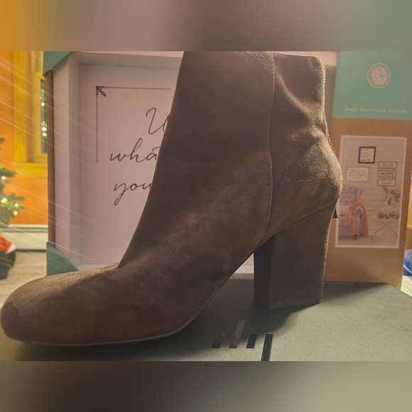 Nine West Brown Heeled Boots - Picture 1 of 6